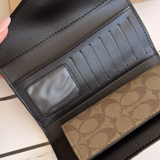 Гаманець Coach візитниця великий коричневий