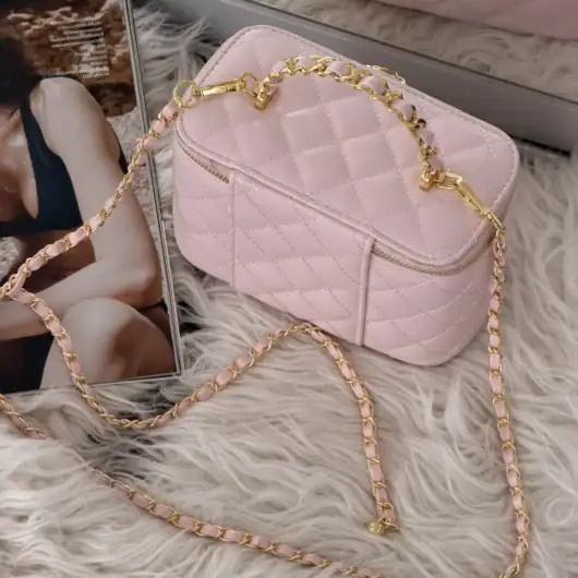 Сумка Chanel Vanity Lux Case with Mirror рожевий
