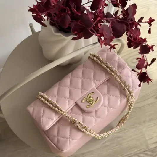Сумка Chanel classic S26 Zipper рожевий