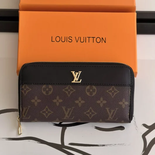 Великий жіночій гаманець Louis Vuitton коричневий