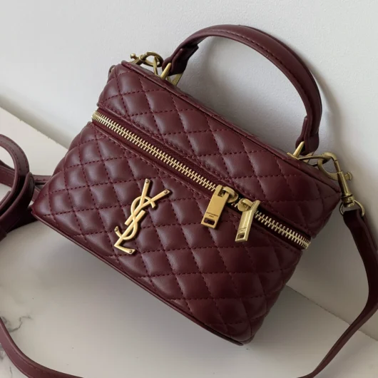 Сумка Yves Saint Laurent Gaby Vanity Bag Matt бордовий