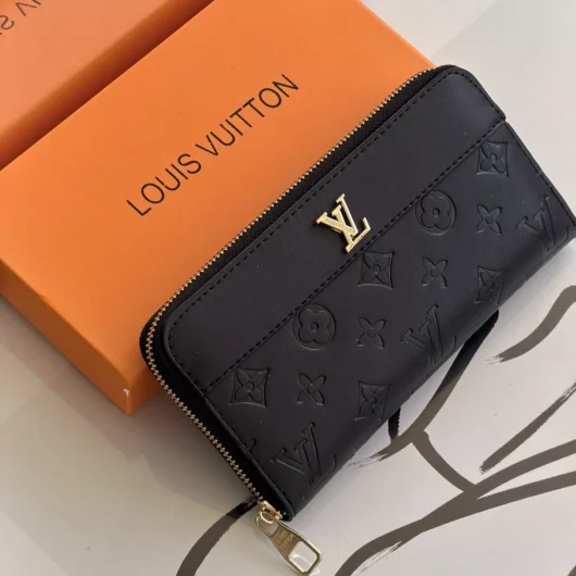 Великий жіночій гаманець Louis Vuitton чорний