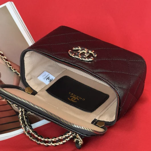Сумка Chanel Vanity Case CC Double чорний