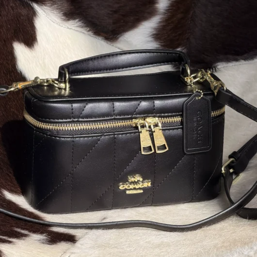 Сумка Coach Rainer Crossbody Bag 18 With Quilting чорний