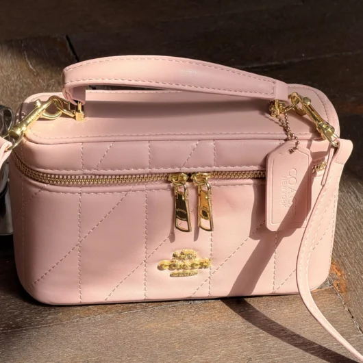Сумка Coach Rainer Crossbody Bag 18 With Quilting рожевий