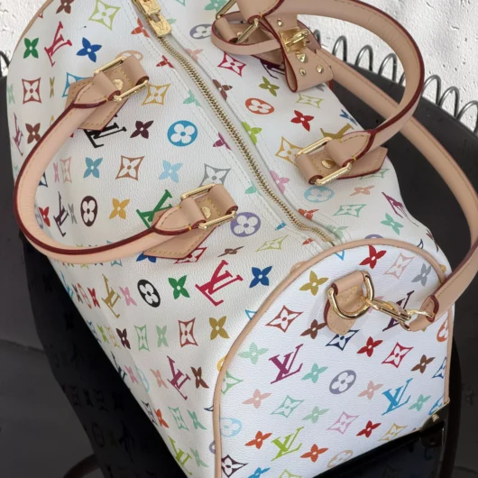 Сумка Сумка Louis Vuitton Speedy Soft 30 білий моногам
