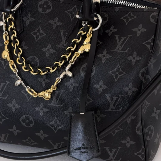 Сумка Louis Vuitton Speedy Soft 30 чорний срібло