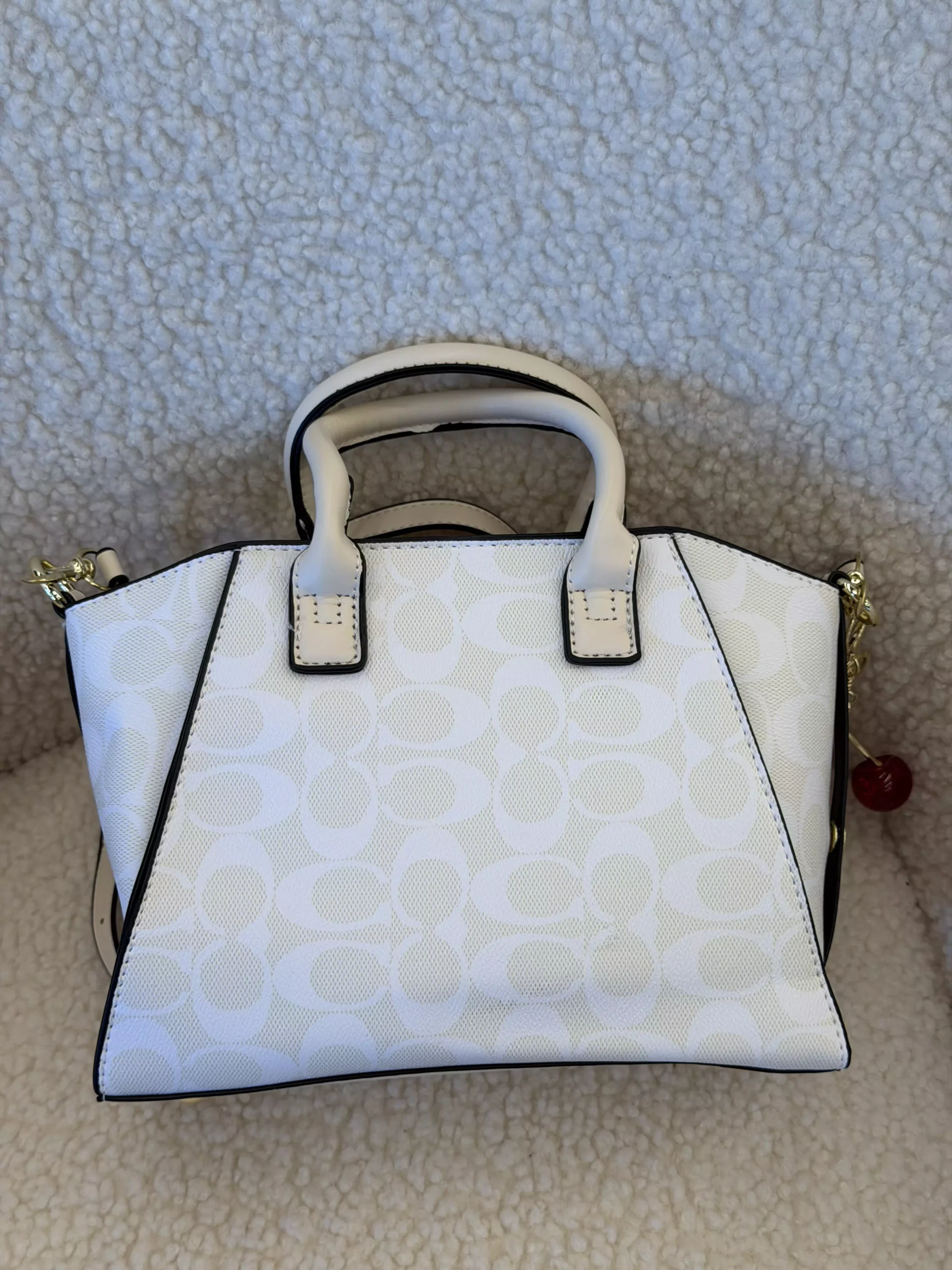 Coach Andrea Carryall Bag Mini молочний — изображение 3