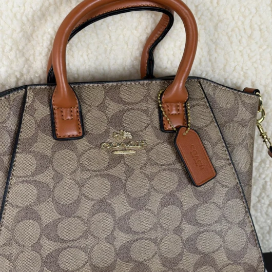 Coach Andrea Carryall Bag Mini карамельний