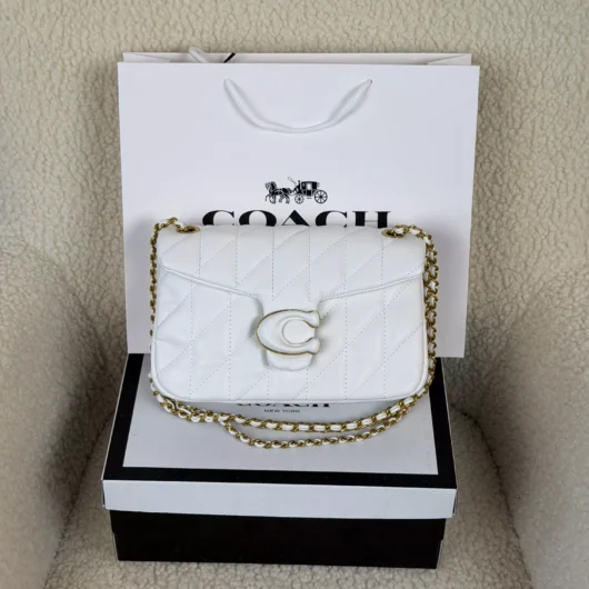 Жіноча сумка Coach Tabby Shoulder Bag 26 Pastel білий