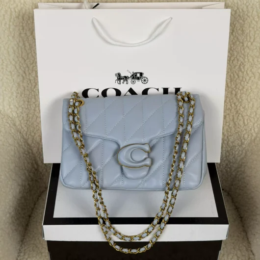 Жіноча сумка Coach Tabby Shoulder Bag 26 Pastel блакитний