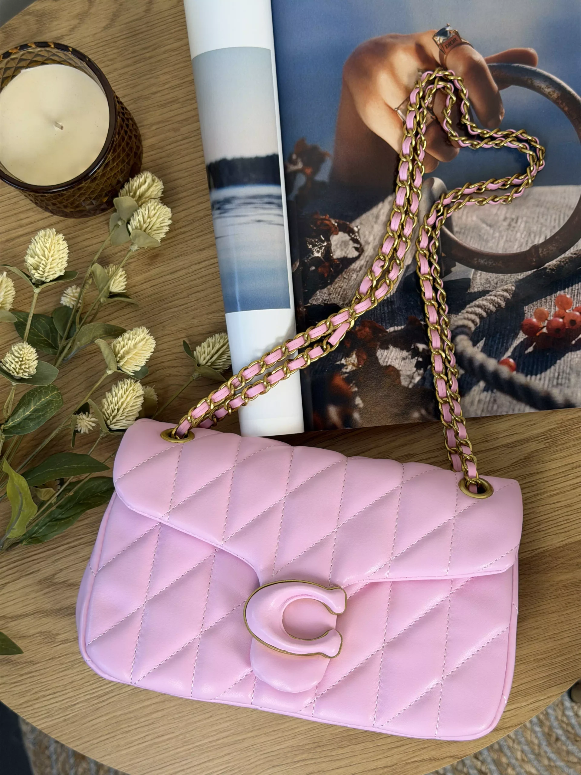 Жіноча сумка Coach Tabby Shoulder Bag 26 Pastel рожевий — изображение 3