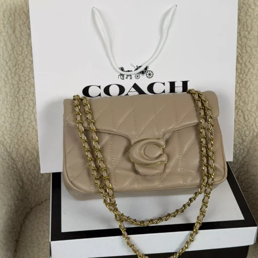 Жіноча сумка Coach Tabby Shoulder Bag 26 Pastel бежевий