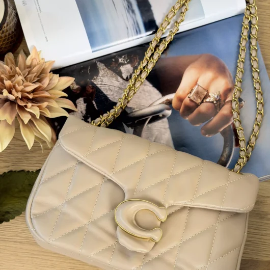 Жіноча сумка Coach Tabby Shoulder Bag 26 Pastel бежевий