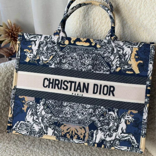 Шопер Christian Dior Book Tote Pegasus синій